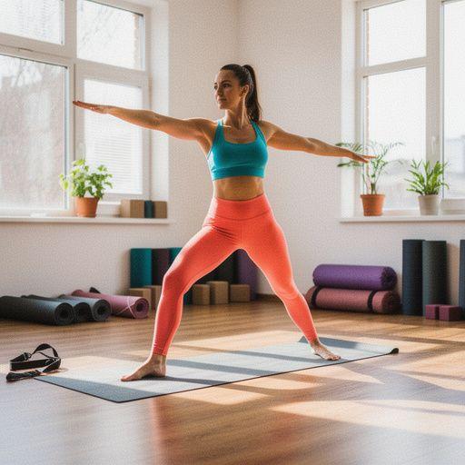 Clases de yoga al aire libre con atletas disfrutando del ejercicio y la naturaleza.